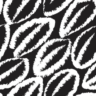 Moda tekstil, grafik ve el sanatları için tropik yapraksız desen tasarımı