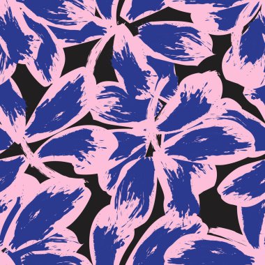 Moda tekstil, grafik ve el sanatları için tropik yapraksız desen tasarımı