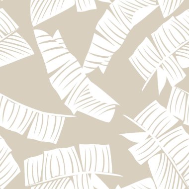 Moda tekstil, grafik ve el sanatları için tropik yapraksız desen tasarımı