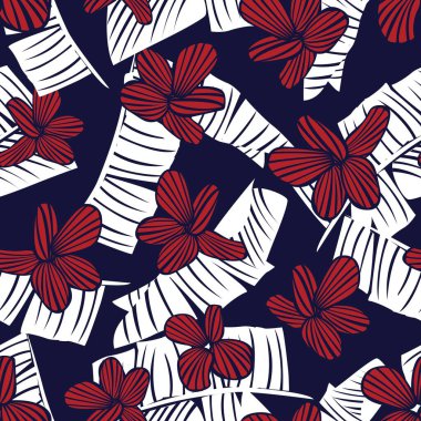 Moda tekstil, grafik, arka plan ve el sanatları için çiçek desensiz arkaplan