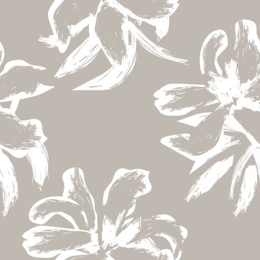 Moda tekstil, grafik, arka plan ve el sanatları için kusursuz desenli fırça darbeleri