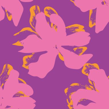 Moda tekstil, grafik, arka plan ve el sanatları için kusursuz desenli fırça darbeleri