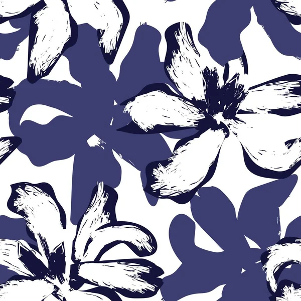 Moda tekstil, grafik, arka plan ve el sanatları için kusursuz desenli fırça darbeleri