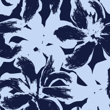 Moda tekstil, grafik, arka plan ve el sanatları için kusursuz desenli fırça darbeleri