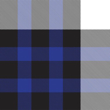 Blue Minimal Plaid textured seamless pattern for fashion textiles and graphics