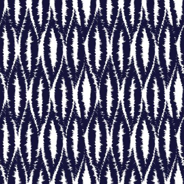 Moda tekstil, grafik ve el sanatları için soyut elmas şekilli fırça darbeleri desen tasarımı