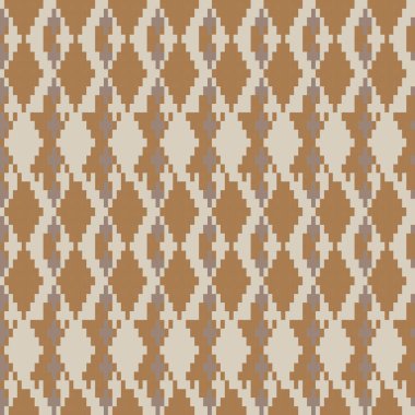 Örgü, moda tekstili ve grafikler için argyle Fair Island kusursuz desen tasarımı