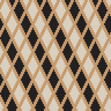 Örgü, moda tekstili ve grafikler için argyle Fair Island kusursuz desen tasarımı