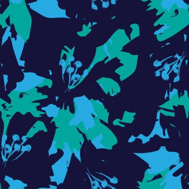 Moda tekstil, grafik, arka plan ve el sanatları için kusursuz desenli fırça darbeleri