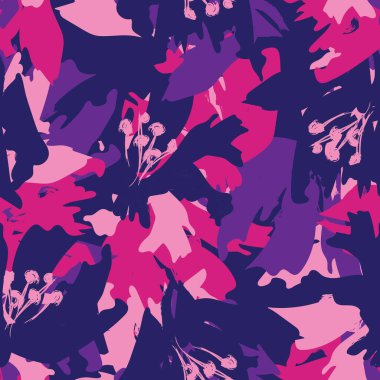 Moda tekstil, grafik, arka plan ve el sanatları için kusursuz desenli fırça darbeleri