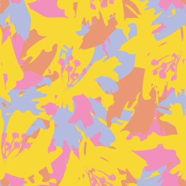 Moda tekstil, grafik, arka plan ve el sanatları için kusursuz desenli fırça darbeleri