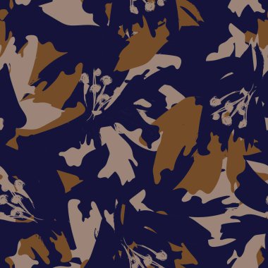 Moda tekstil, grafik, arka plan ve el sanatları için kusursuz desenli fırça darbeleri