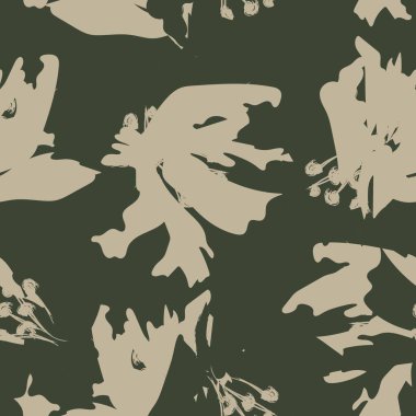 Moda tekstil, grafik, arka plan ve el sanatları için kusursuz desenli fırça darbeleri