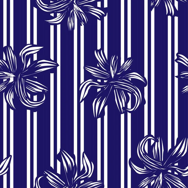 Moda tekstil ve grafikleri için çiçek desenli kusursuz desen tasarımı