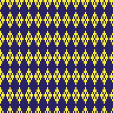 Örgü, moda tekstili ve grafikler için argyle Fair Island kusursuz desen tasarımı