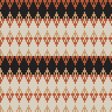 Örgü, moda tekstili ve grafikler için argyle Fair Island kusursuz desen tasarımı