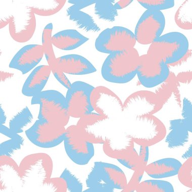 Moda tekstil, grafik, arka plan ve el sanatları için kusursuz desenli fırça darbeleri