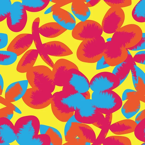 Moda tekstil, grafik, arka plan ve el sanatları için kusursuz desenli fırça darbeleri