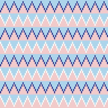 Örgü, moda tekstili ve grafikler için argyle Fair Island kusursuz desen tasarımı