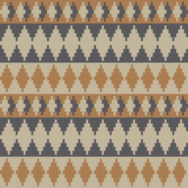 Örgü, moda tekstili ve grafikler için argyle Fair Island kusursuz desen tasarımı