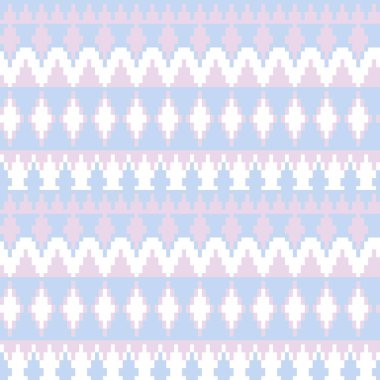 Örgü, moda tekstili ve grafikler için argyle Fair Island kusursuz desen tasarımı