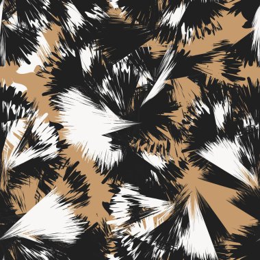 Floral brush strokes textured seamless pattern design for fashion textiles, graphics, backgrounds and crafts