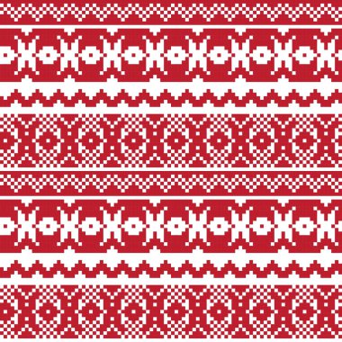 Örgü, moda tekstili ve grafikler için argyle Fair Island kusursuz desen tasarımı