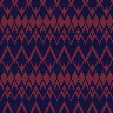 Örgü, moda tekstili ve grafikler için argyle Fair Island kusursuz desen tasarımı