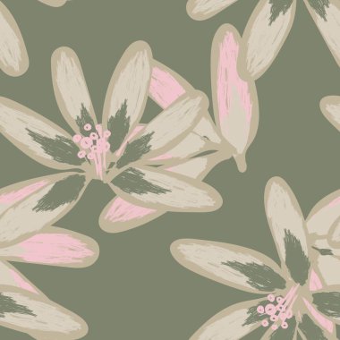 Moda tekstil, grafik, arka plan ve el sanatları için kusursuz desenli fırça darbeleri