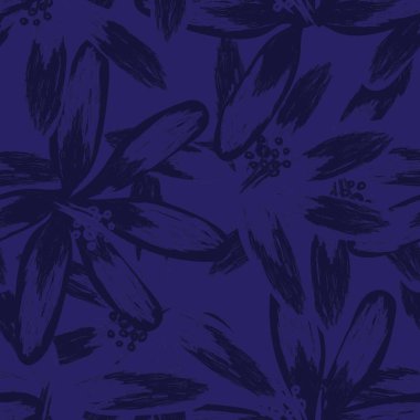 Moda tekstil, grafik, arka plan ve el sanatları için kusursuz desenli fırça darbeleri