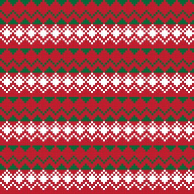 Örgü, moda tekstili ve grafikler için argyle Fair Island kusursuz desen tasarımı