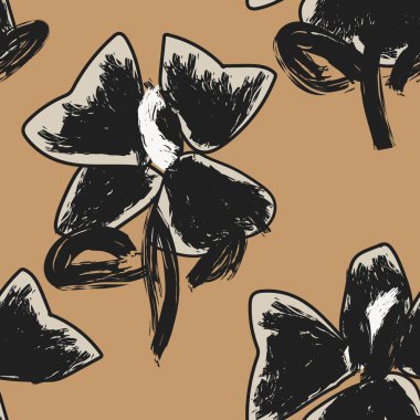 Moda tekstil, grafik, arka plan ve el sanatları için kusursuz desenli fırça darbeleri