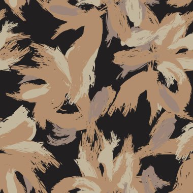 Moda tekstil, grafik, arka plan ve el sanatları için kusursuz desenli fırça darbeleri