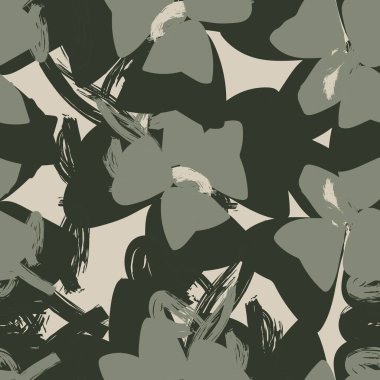 Moda tekstil, grafik, arka plan ve el sanatları için kusursuz desenli fırça darbeleri