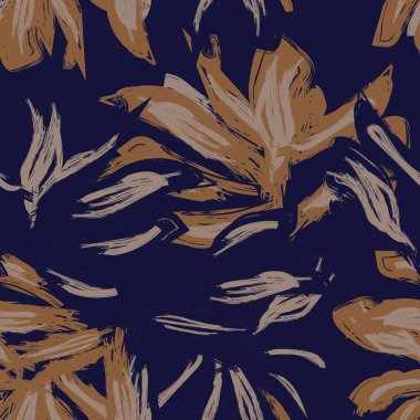 Moda tekstil, grafik, arka plan ve el sanatları için kusursuz desenli fırça darbeleri