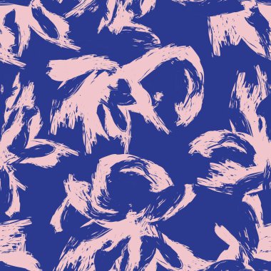 Moda tekstil, grafik, arka plan ve el sanatları için kusursuz desenli fırça darbeleri