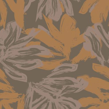 Moda tekstil, grafik, arka plan ve el sanatları için kusursuz desenli fırça darbeleri