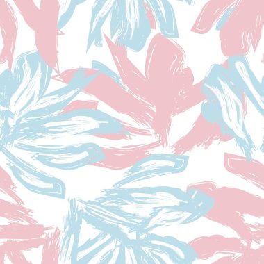 Moda tekstil, grafik, arka plan ve el sanatları için kusursuz desenli fırça darbeleri