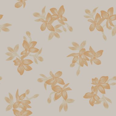 Moda tekstil, grafik, arka plan ve el sanatları için Doğulu çiçek desensiz arkaplan