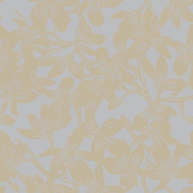 Moda tekstil, grafik, arka plan ve el sanatları için Doğulu çiçek desensiz arkaplan