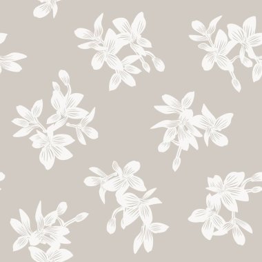 Moda tekstil, grafik, arka plan ve el sanatları için Doğulu çiçek desensiz arkaplan