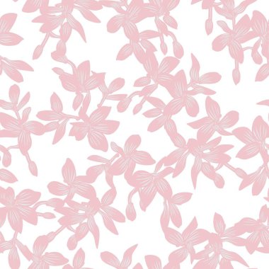 Moda tekstil, grafik, arka plan ve el sanatları için Doğulu çiçek desensiz arkaplan