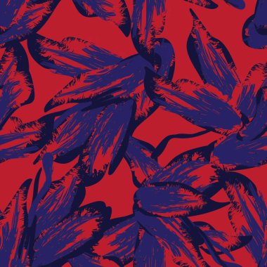 Moda tekstil, grafik, arka plan ve el sanatları için kusursuz desenli fırça darbeleri