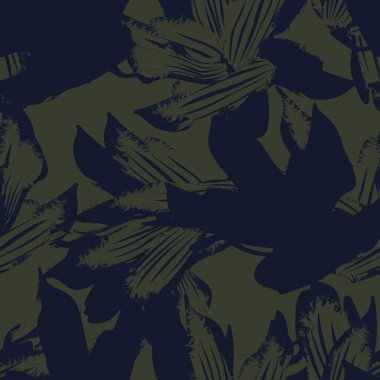 Moda tekstil, grafik, arka plan ve el sanatları için kusursuz desenli fırça darbeleri