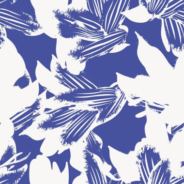 Moda tekstil, grafik, arka plan ve el sanatları için kusursuz desenli fırça darbeleri