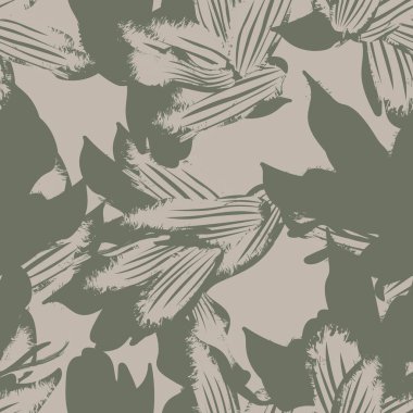 Moda tekstil, grafik, arka plan ve el sanatları için kusursuz desenli fırça darbeleri