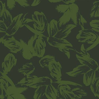 Moda tekstil, grafik, arka plan ve el sanatları için kusursuz desenli fırça darbeleri