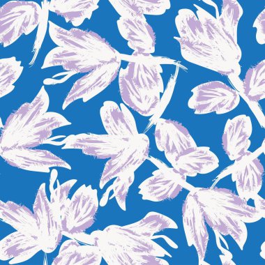 Moda tekstil, grafik, arka plan ve el sanatları için kusursuz desenli fırça darbeleri