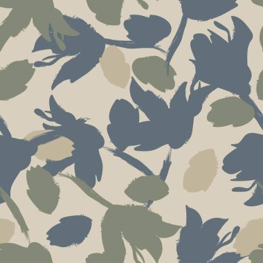 Moda tekstil, grafik, arka plan ve el sanatları için kusursuz desenli fırça darbeleri