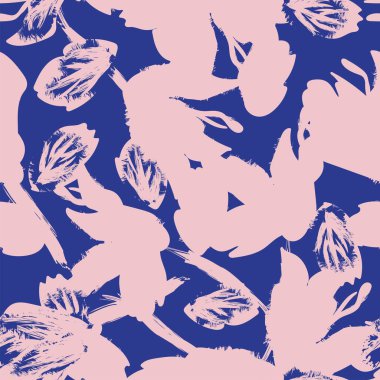 Moda tekstil, grafik, arka plan ve el sanatları için kusursuz desenli fırça darbeleri